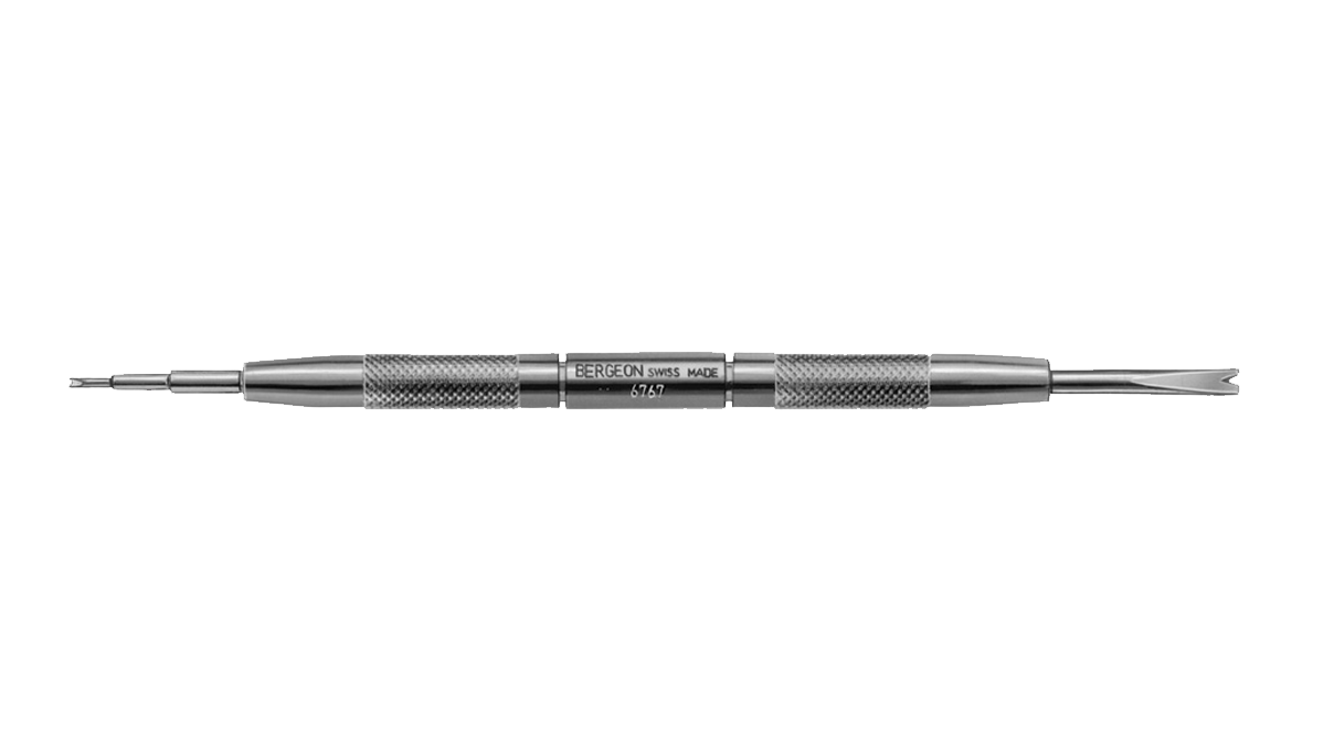 Bergeon 6767-SF Outil aux barrette avec fourchette fine et standard, 145 mm