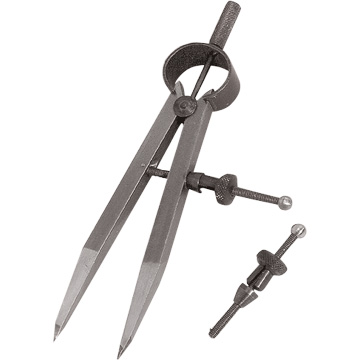 Compas à ressort à mésurer jusqu'à 117 mm