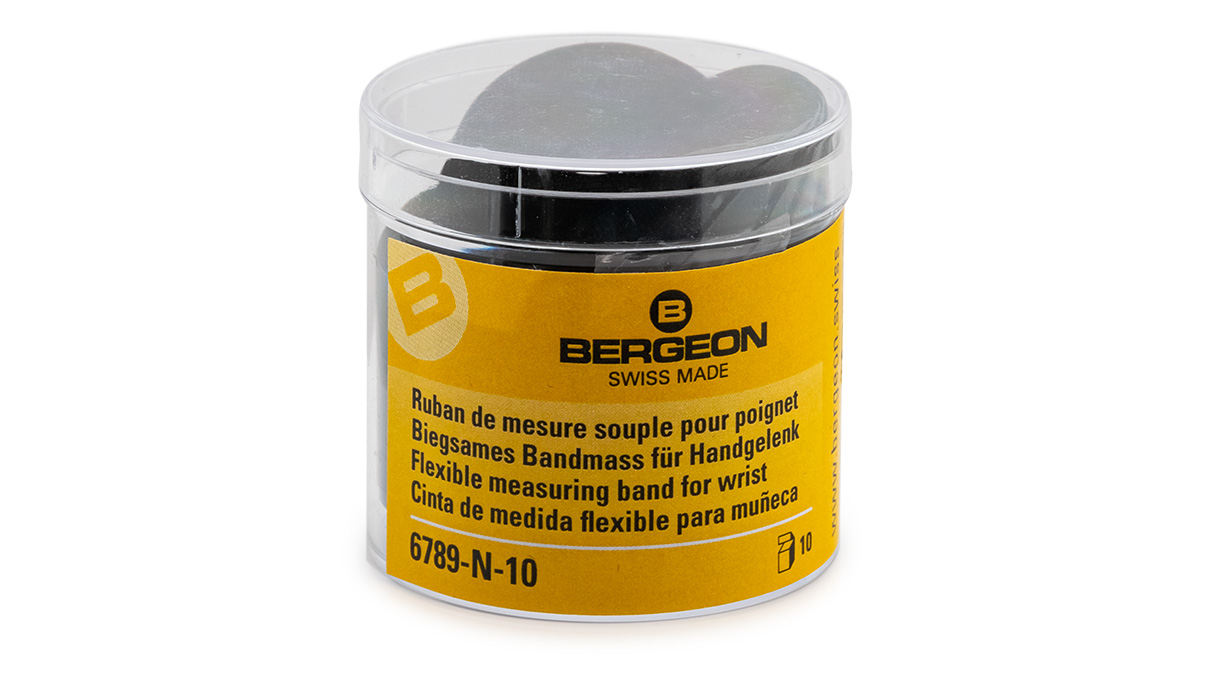 Bergeon 6789-N-10 rubans de mesure pour poignet, 10 pièces