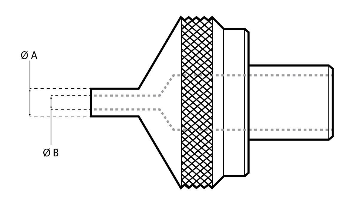 Horia AS 1100-60 Tasseau seul, Percé Ø ext. 1,40 mm – Ø int. 0,70 mm