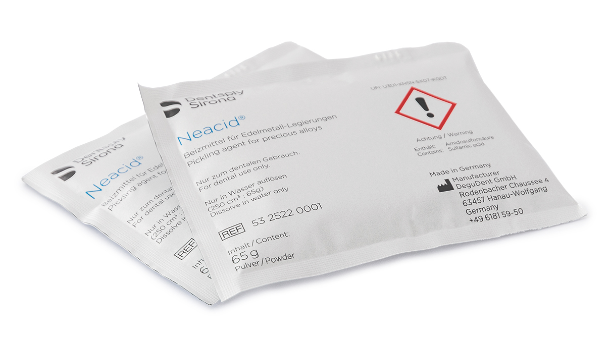 Agent de décapage Neacid pour alliages de métaux précieux, 2 x 65 g