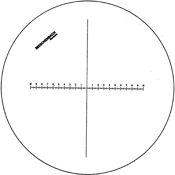 Echelle 115201 pour loupes graduées Eschenbach