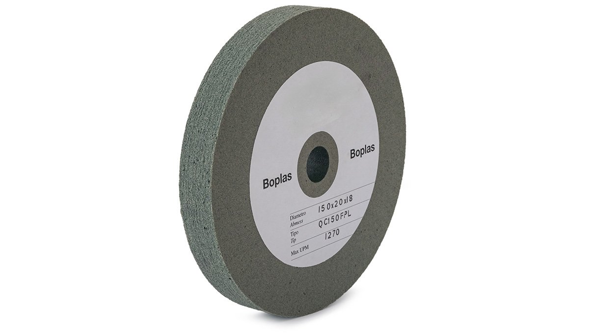 Disque abrasif en caoutchouc Boplas QC 150-FPL Ø150, trou 18 mm, largeur 20 mm