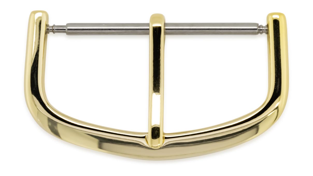 Boucle ardillon pour bracelet cuir, Classic, doré, 24 mm