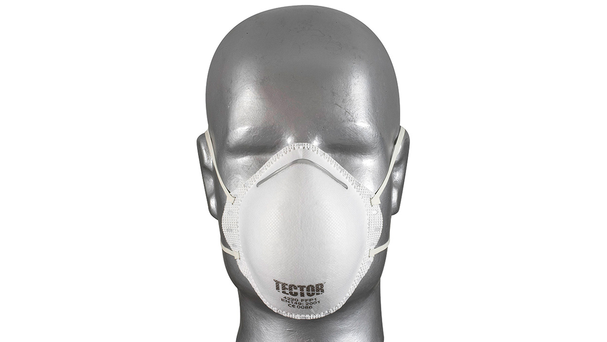 Masque respiratoire FFP1, sans soupape expiratoire, EN 149 2001