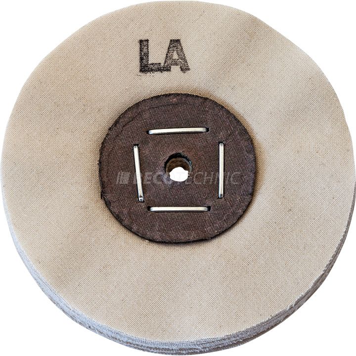 Merard disque de polissage LA, coton, naturel, Ø 100 x 10 mm, noyau en carton