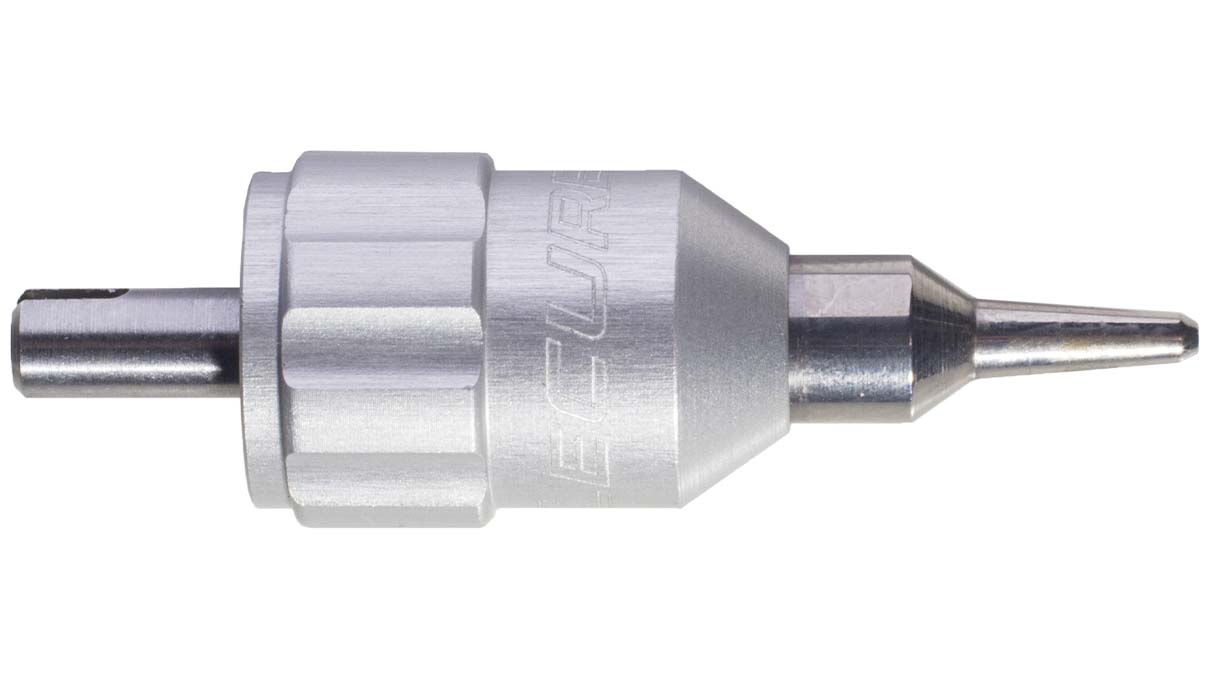 Lecureux tête de tournevis Screw-On, Ø 0,8 mm, gris, avec porte-mèche