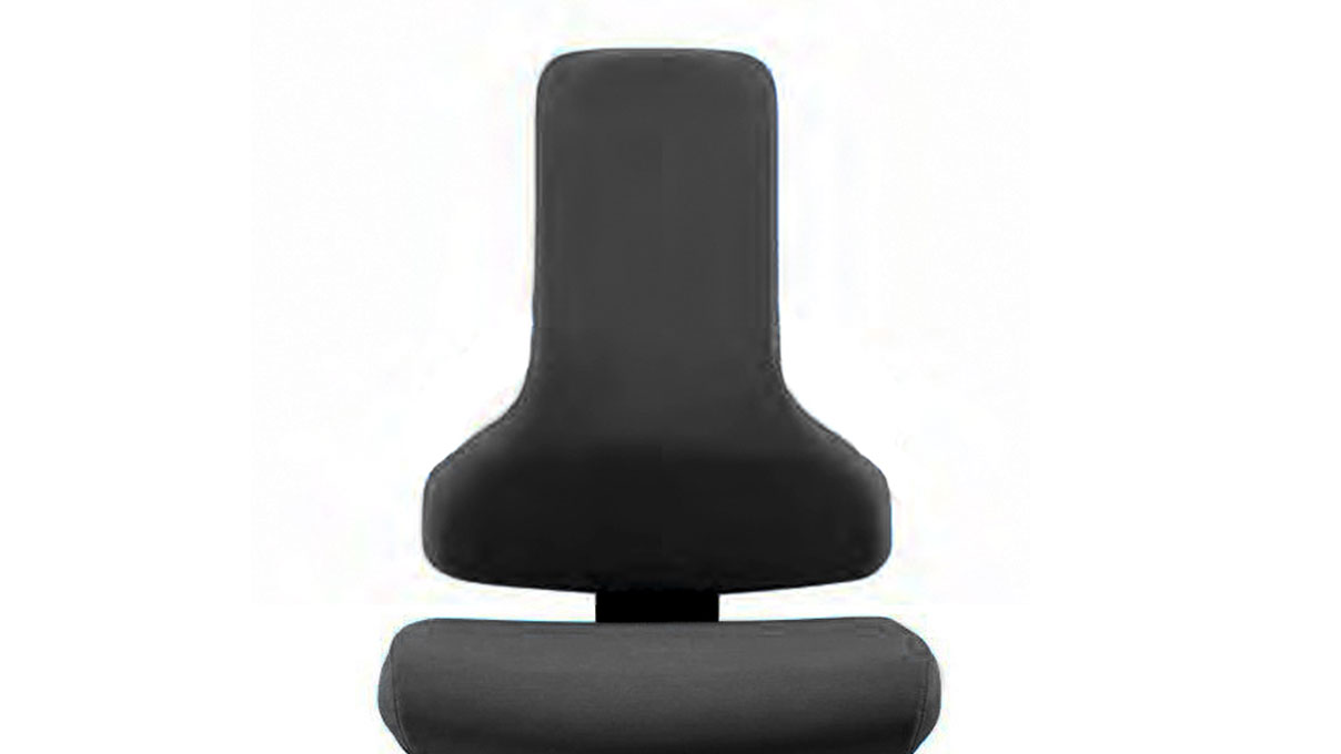 Siège de travail Dauphin, hauteur d'assise 45-65 cm, revêtement King noir, Tec Profile, roulettes souples,
Synchro-Activ-Balance, piétement noir, assise coulissante (6 cm)