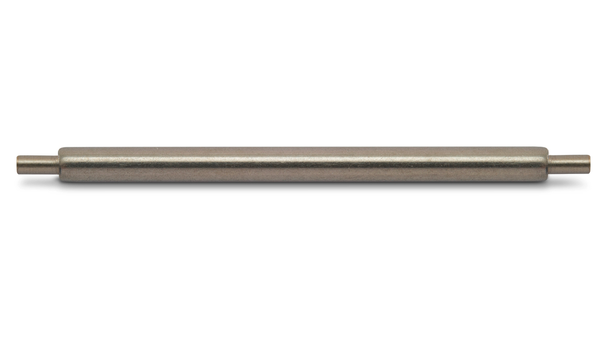 Barrettes, maillechort sans ergots, tuyau Ø 1,4 mm, pivot Ø 0,75 mm, longueur 23 mm
