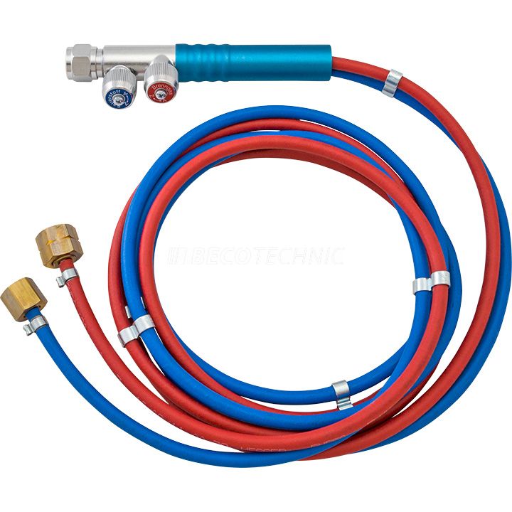 Poignée de petite-chalumeau avec tuyeau et vissage