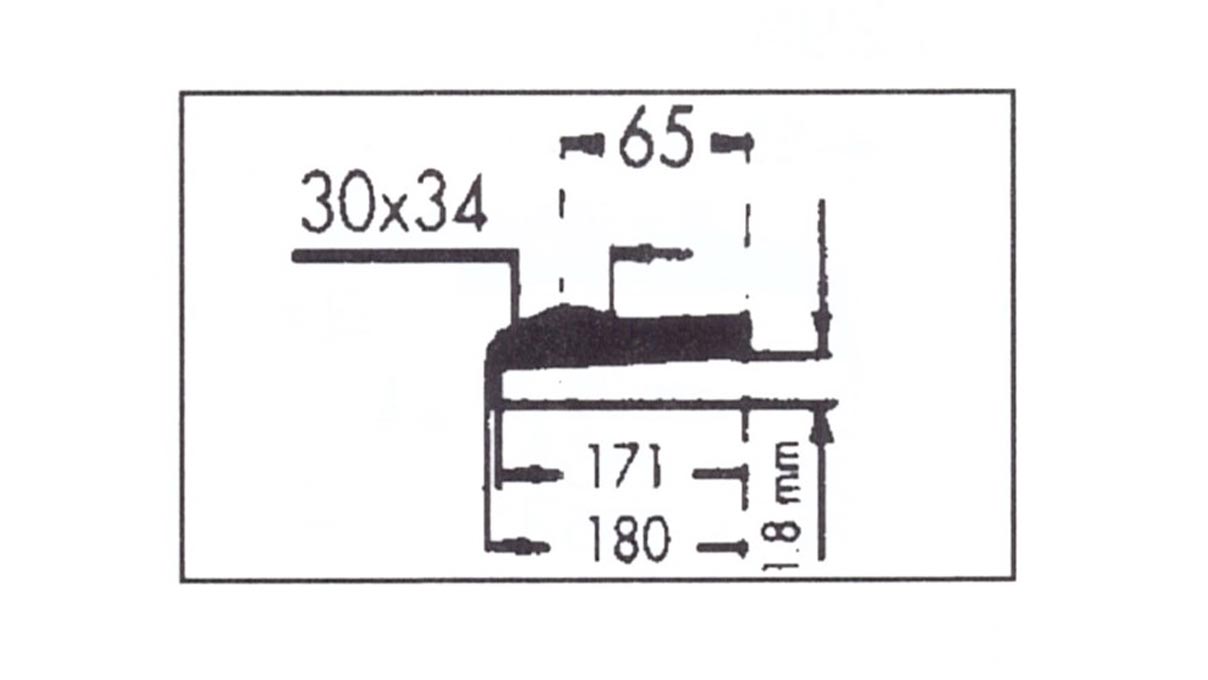 Verre à renverser avec loupe Cyclop 122, réplique, en plastique, Ø 18/17,1 mm, H 1,8 mm