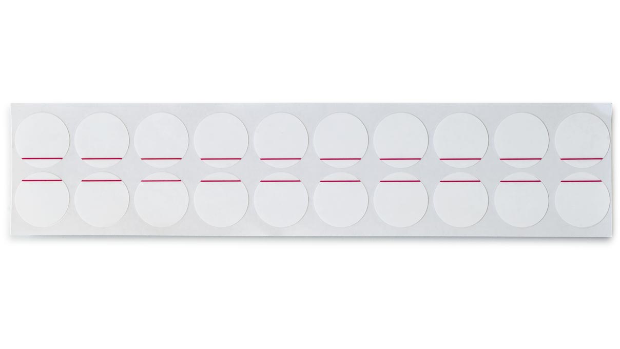 Ronds gommés, statiquement adhésif, Ø 25 mm, 20 pièces