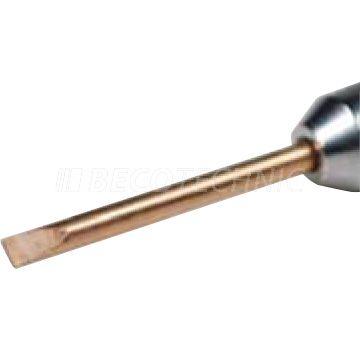 VOH Mèche de rechange pour tournevis, 2,5 mm, Cuivre-Béryllium, Fente (V), 2 pièces