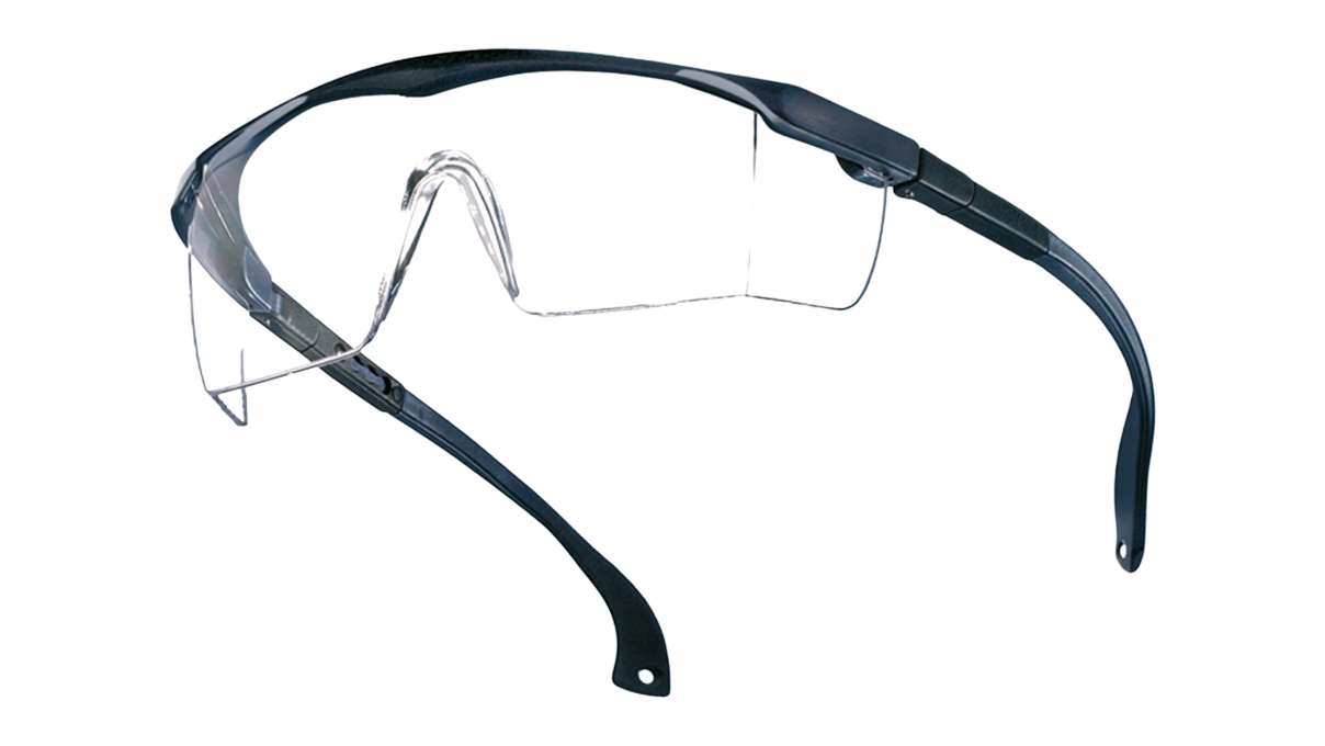 Lunettes de protection Basic, bleu, verre transparent, résistant aux rayures