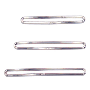 Barrettes pour des bracelets à perles, en fil argent 925/- rhodiné Intérieur:  14,5 mm Extérieur: 16,0 mm