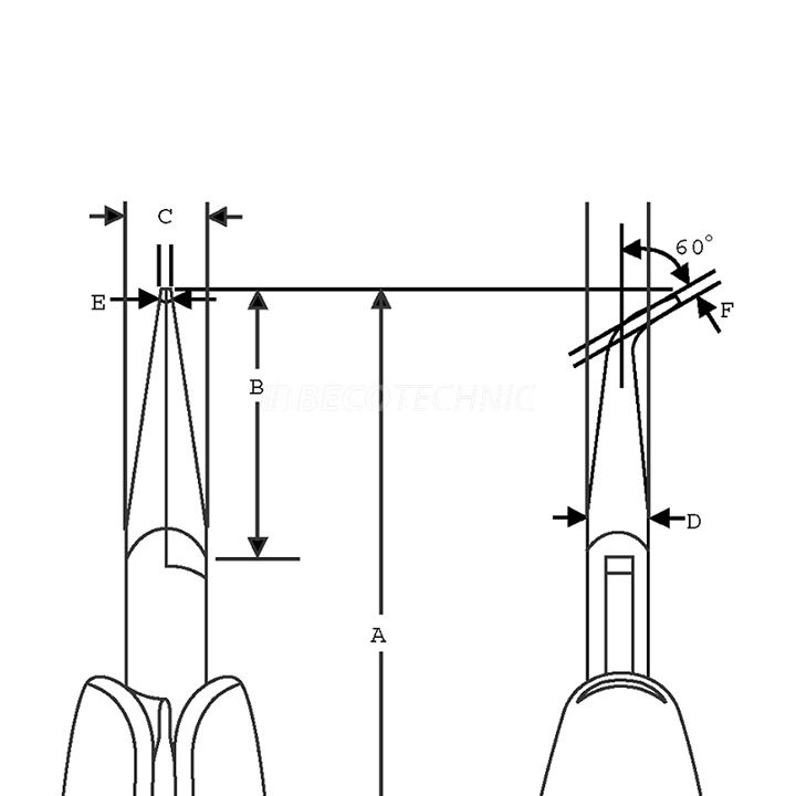 Lindstrom pince à becs demi-ronds courbée N°RX7892