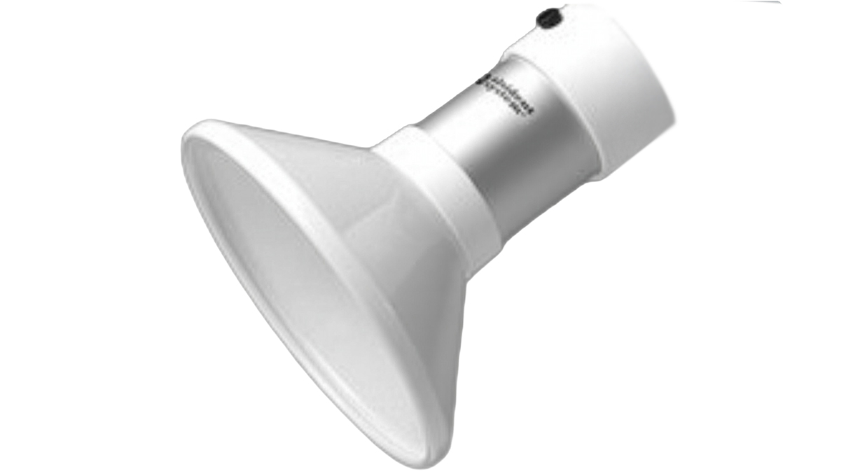 TBH Capot d’aspiration rond pour bras d’aspiration série AL-50, Ø 200 mm, blanc, aluminium