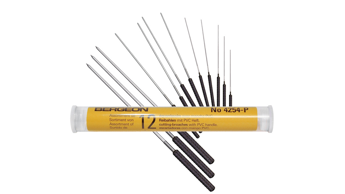 Bergeon 4254-P équarrissoirs, 5 pans, avec manche en PVC, assortiment