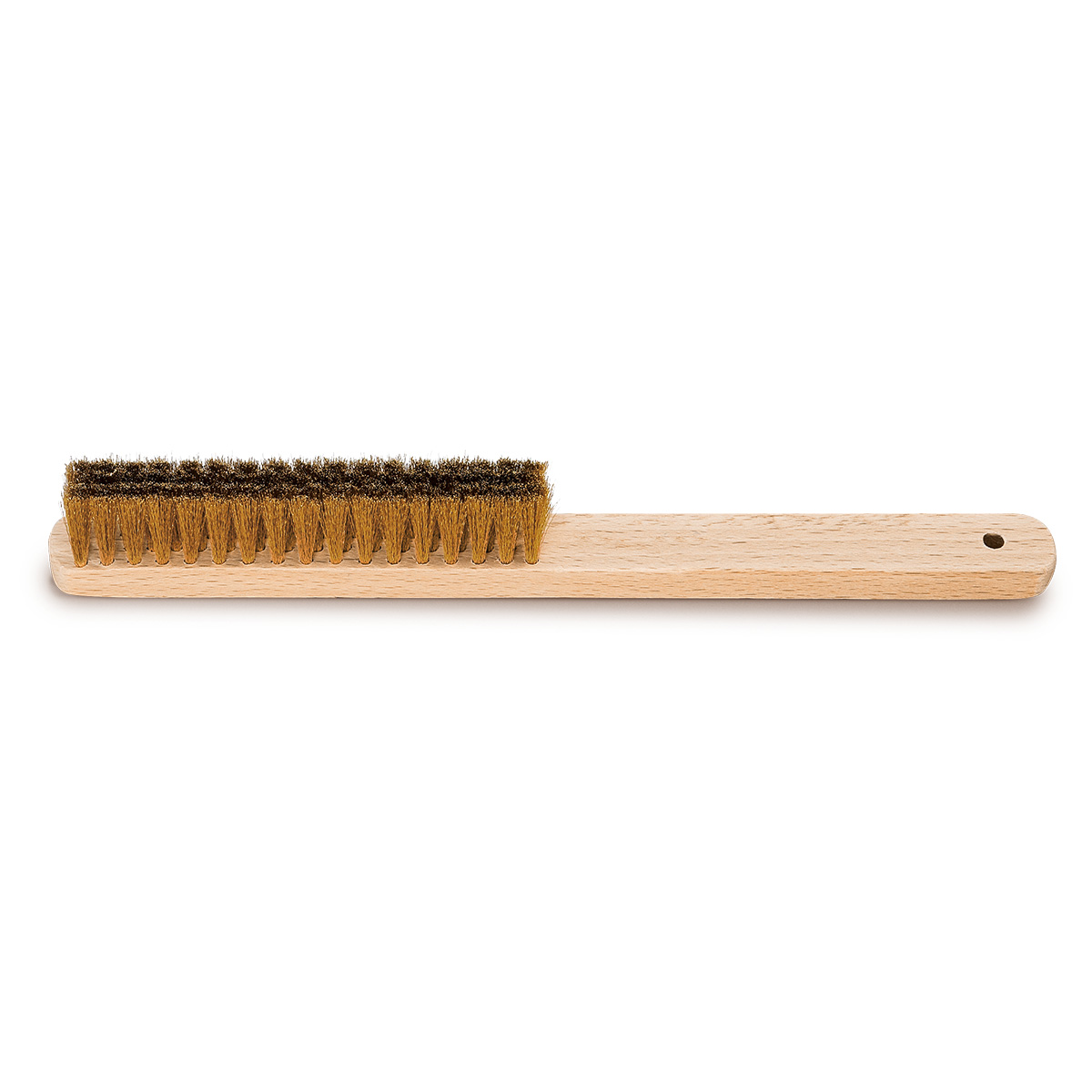 Brosse à main 4 rangées longueur 220 mm fil de laiton Ø 0,10 mm