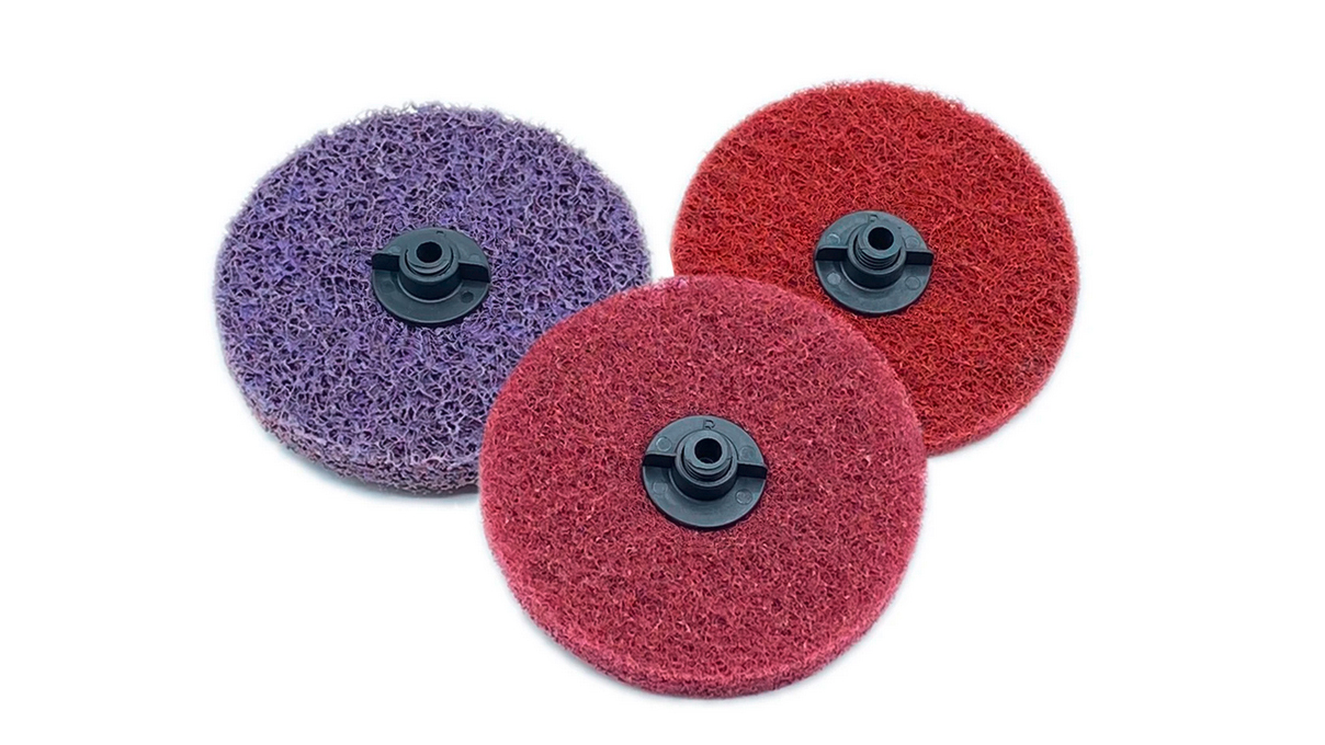 Jooltool kit avec des brosses matifiantes 3M pour métal, Ø 100 mm, 3 pièces