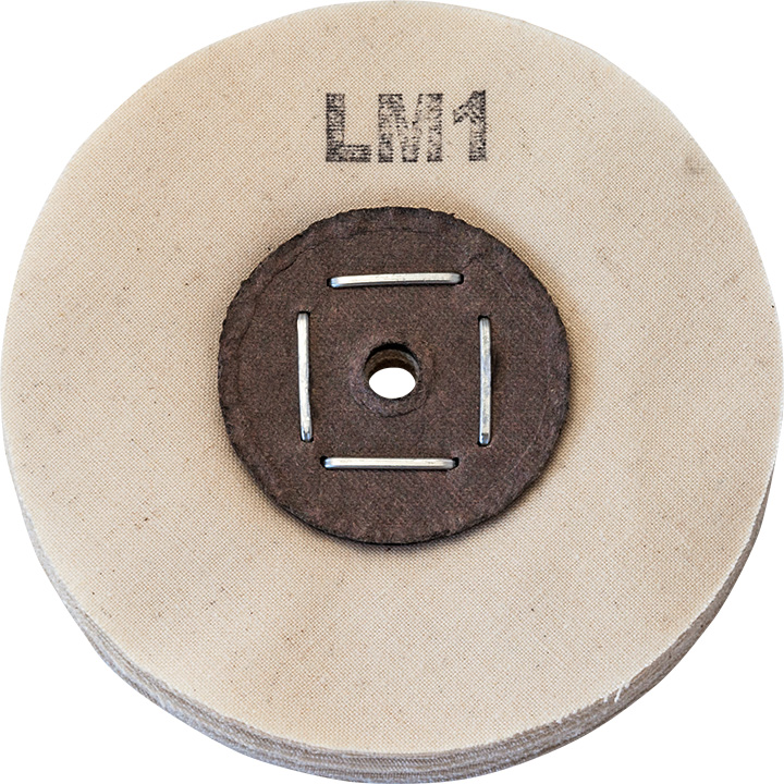 Merard disque de polissage LM1, coton, naturel, Ø 100 x 10 mm, noyau en carton