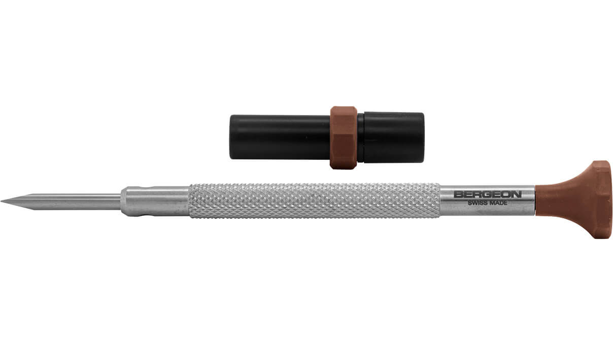 Bergeon 30081-AT-300 tournevis, mèche 3 mm, brun, 2 mèches de rechange