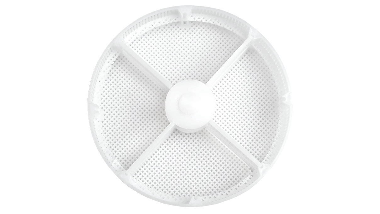 Panier, plastique, hauteur 16 mm, Ø 80 mm, 4 séparations