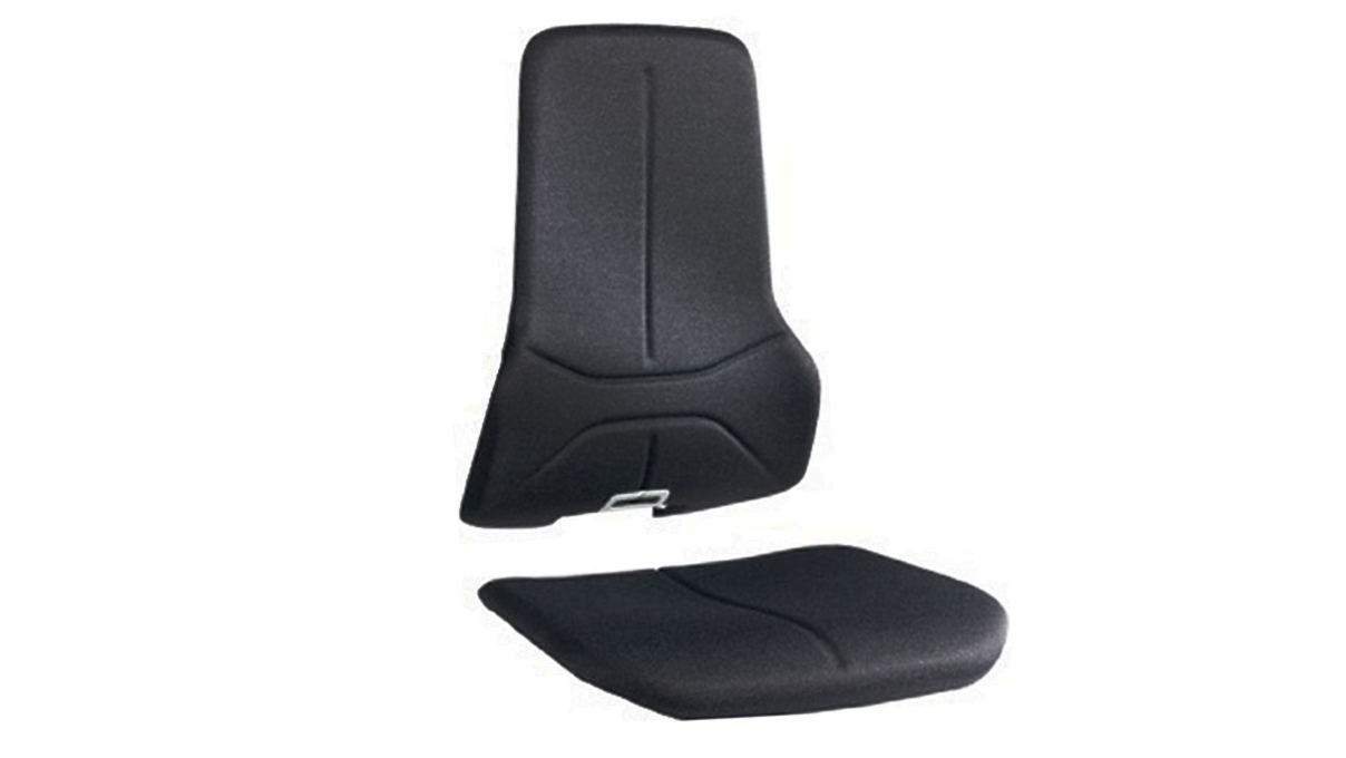 Elément de rembourrage en Duotec 9588E-9811 ESD pour siège de travail Neon, gris