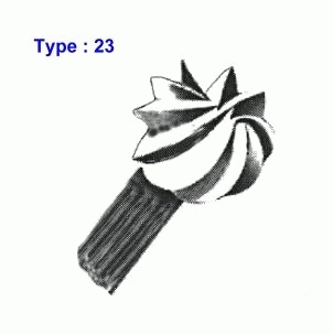 Fraise de bijoutier en acier boule Type 23 - Ø 0,60 mm (006), queue Ø 2,35 mm (boîte de 6 pièces)