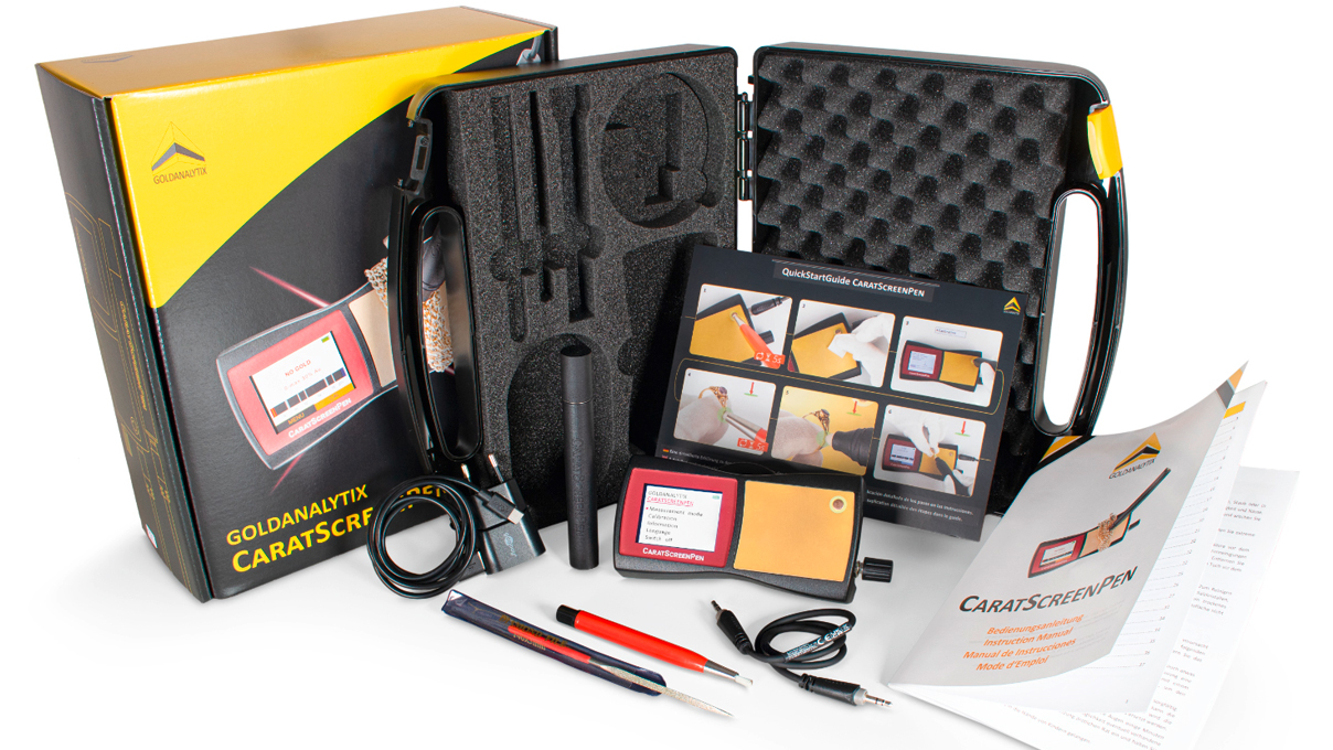 CaratScreenPen V2, testeur pour déterminer la teneur en métaux fins