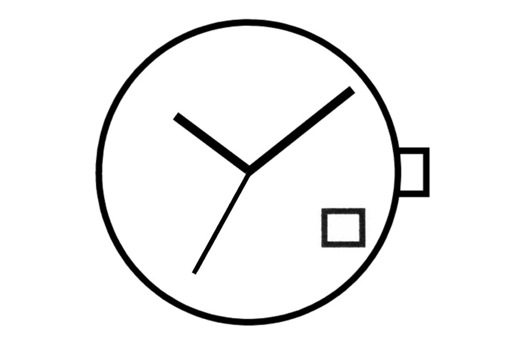 Mvt. Miyota GM10/GM12 10 1/2''' DATE4.5, Horizontal, SC Quarz (364 | SR621SW) - Plaqué or