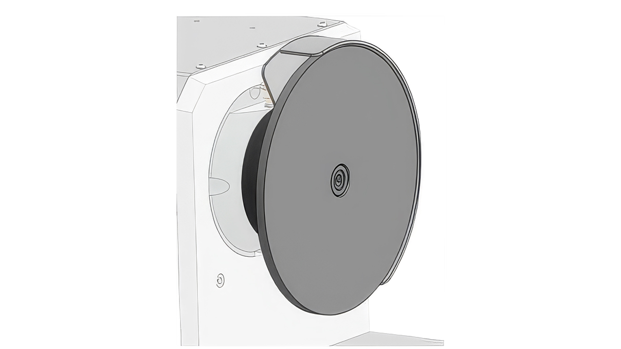 Système de lapidage avec disque plat en fonte Ø 240 mm pour machines Micromecalp, avec capot de
protection