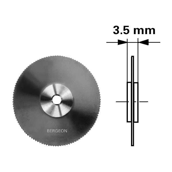 Bergeon 30410-P-CHC Pince à scier les bagues, avec scie en acier rapide, pour bagues en laiton, or et argent