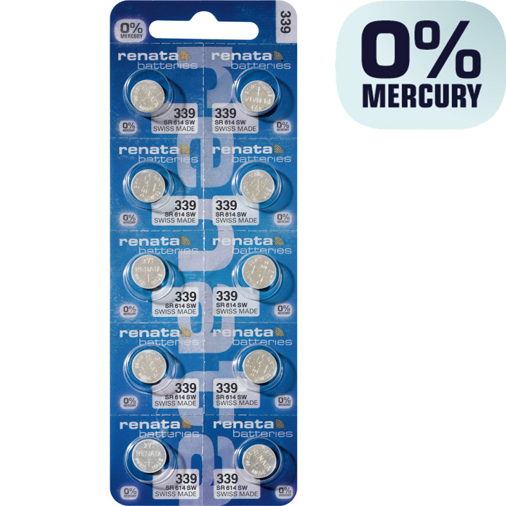 Renata pile 339 en Multipack, 0% mercure