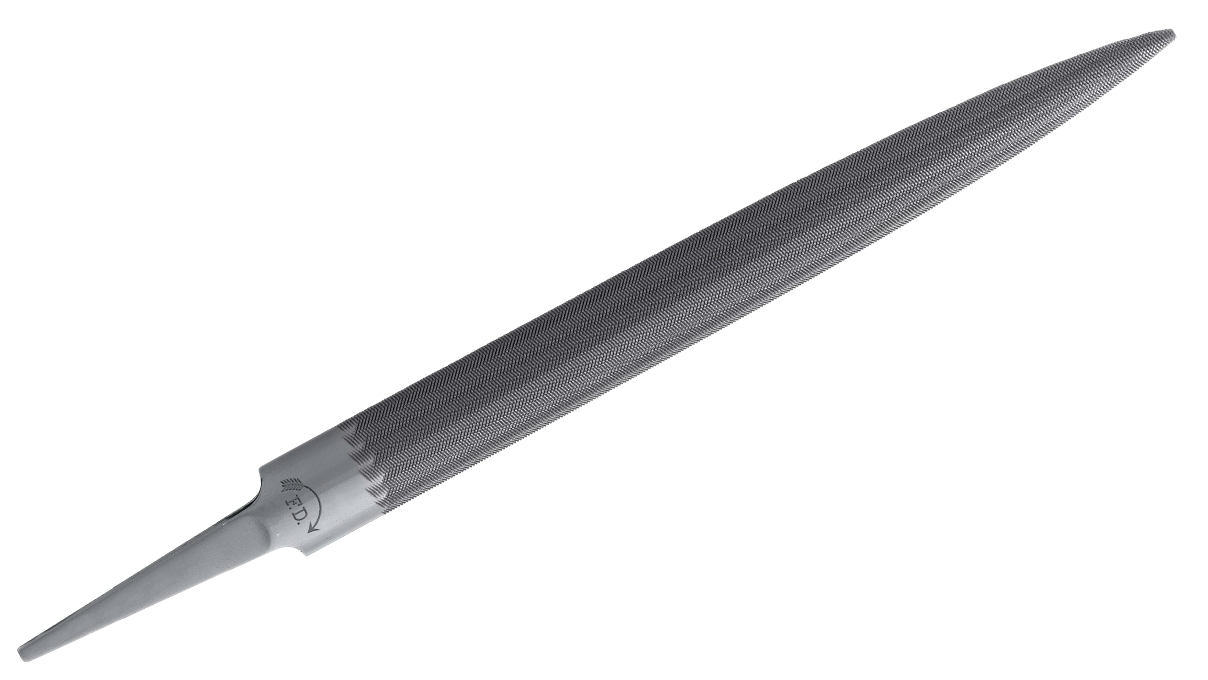 Dick Präzisionsfeile, halbrund, 125 mm, Hieb 2