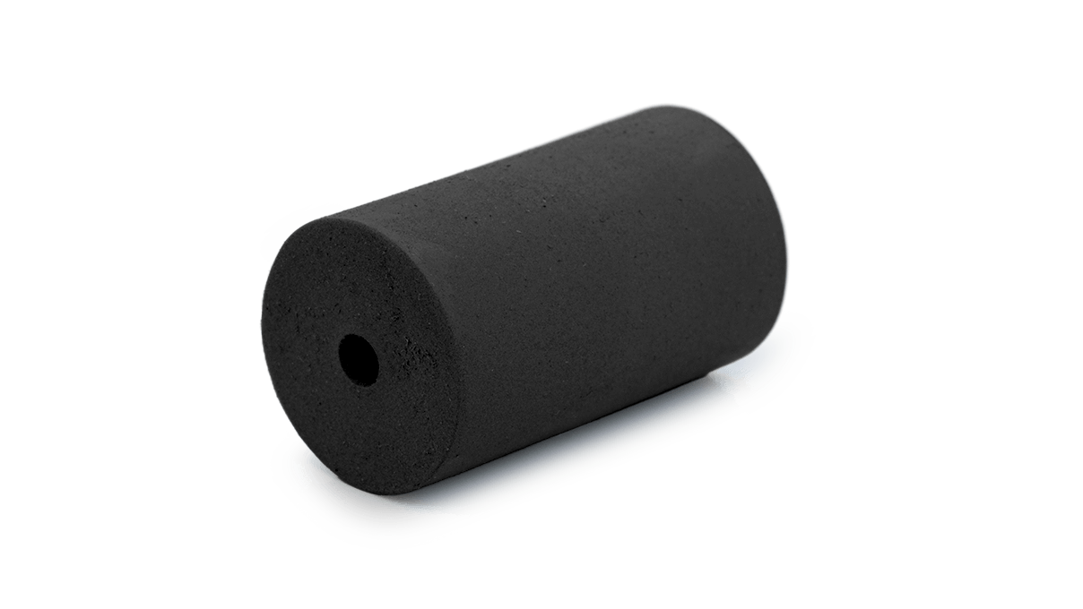 Polissoir Universal, noir, cylindre, Ø 20 x 12 mm, souple, grain moyen