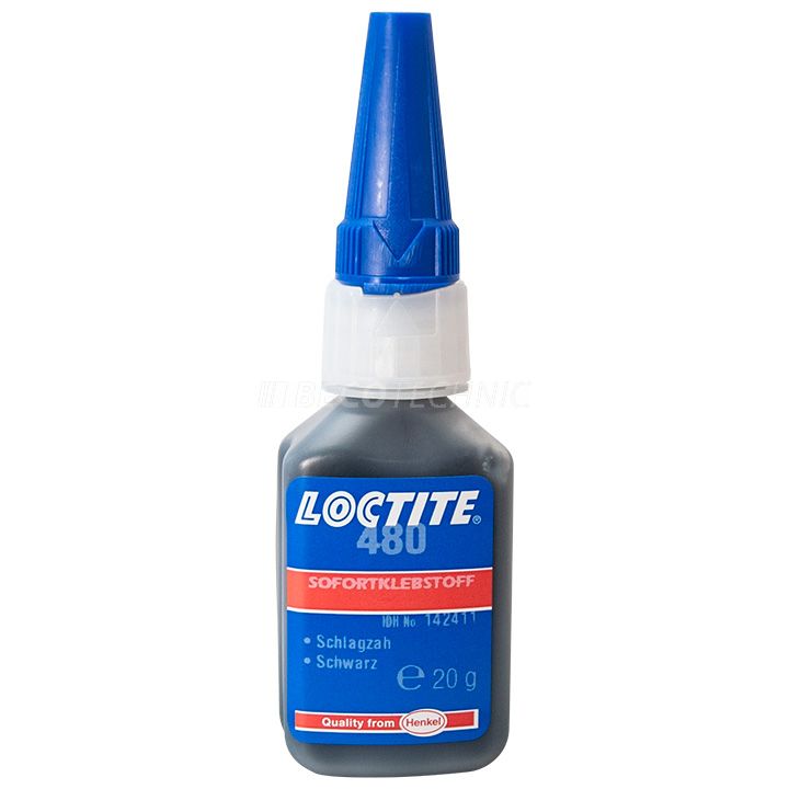 Loctite 480 adhésif instantané pour des métaux, des gommes et des aimants, résistante à l'humidité