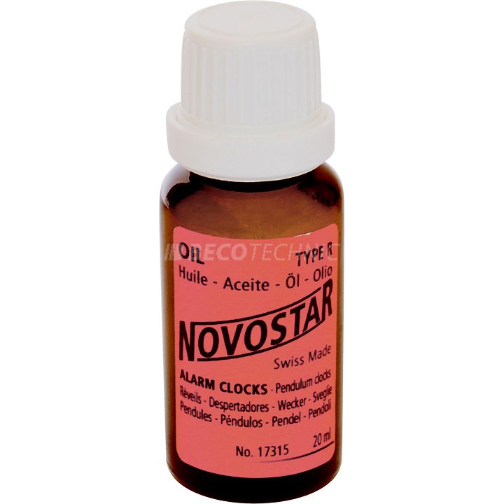 Novostar huile type R, pour réveils et pendules, 20 ml