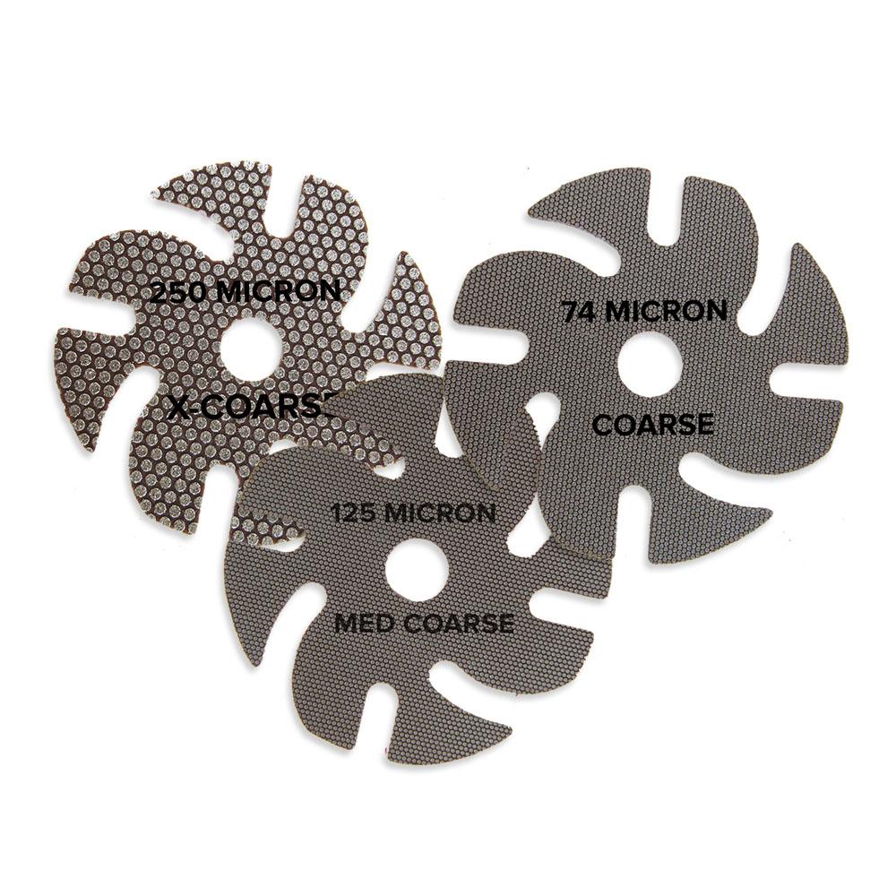 Jooltool set d'abrasifs diamantés pour le ponçage, Ø 75 mm