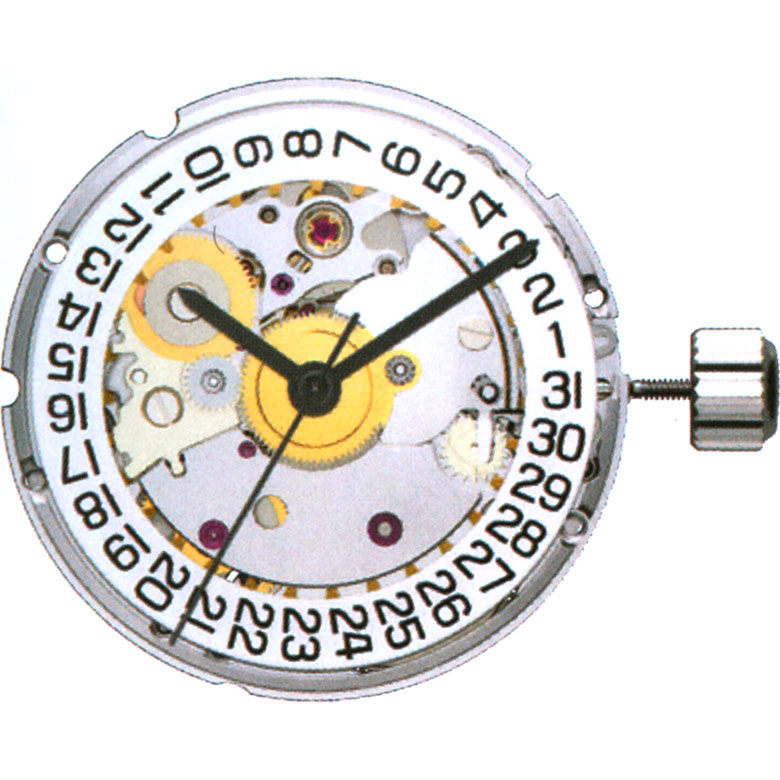 Mvt. ETA 2824-2 11 1/2''' DATE3 SC MECH AUT - Plaqué or
