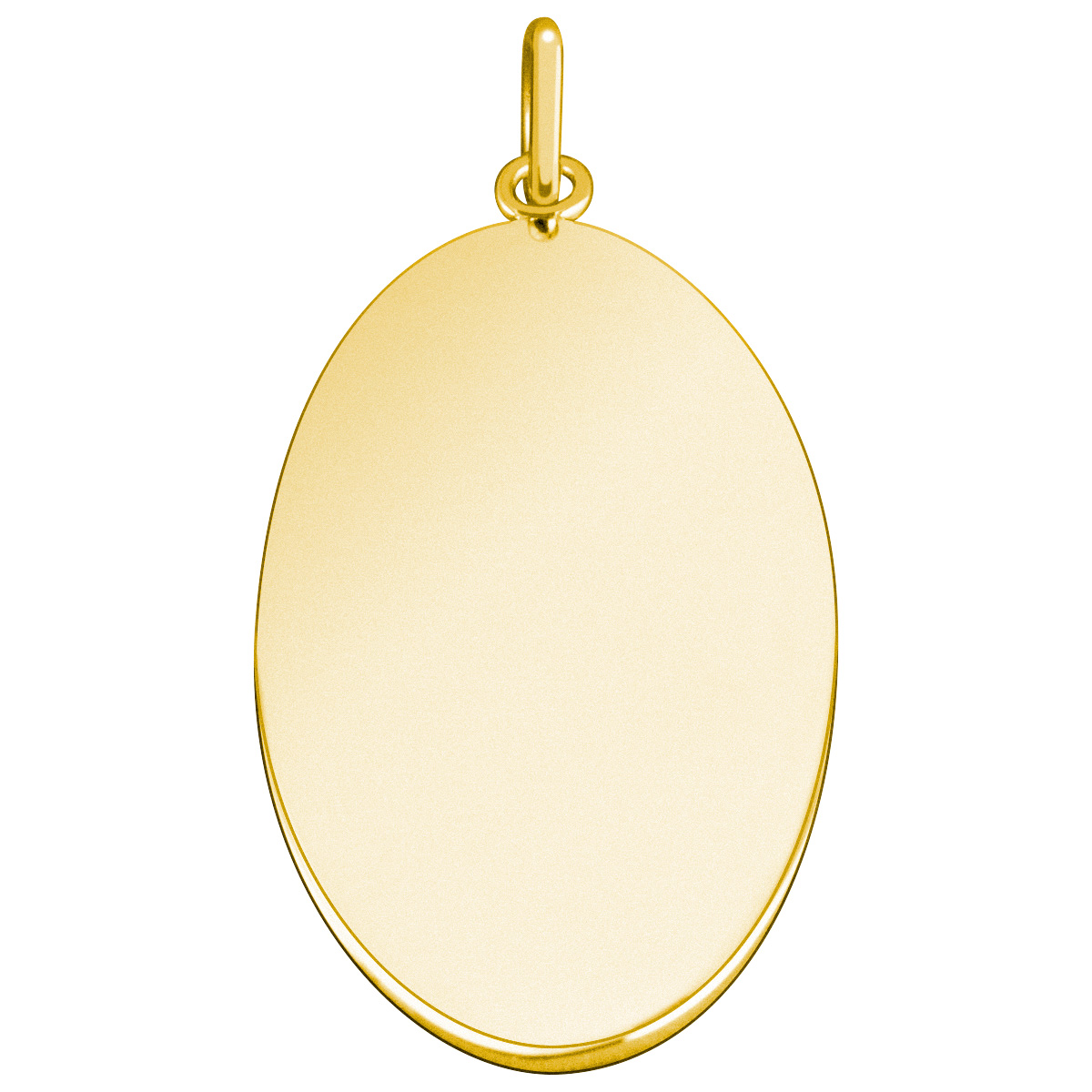 Gravurplatte vergoldet, oval 30 x 20 x 1,4 mm, Anhänger