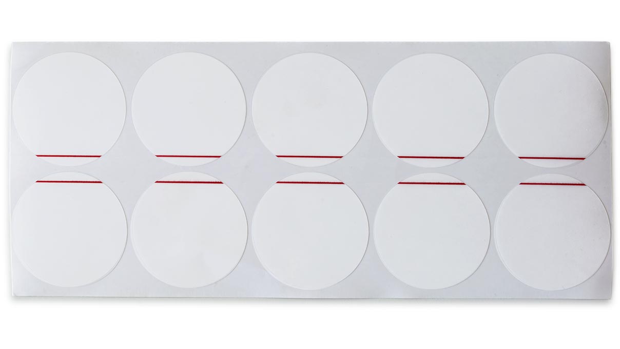 Ronds gommés, statiquement adhésif, Ø 40 mm, 10 pièces