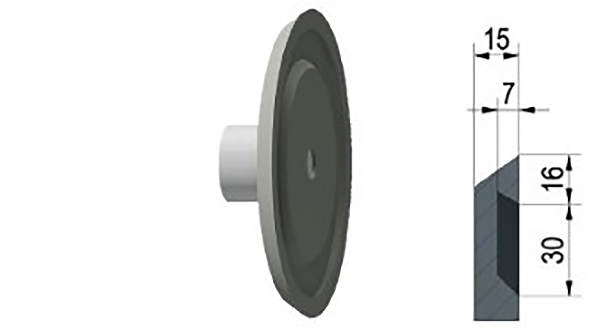 Disque en fonte Ø 240 mm avec queue d'aigle simple (M12) Disque en fonte Ø 240 mm avec queue d'aigle simple (M12)