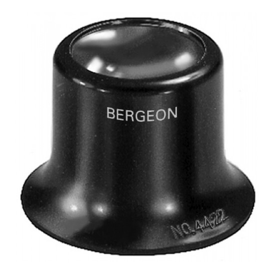 Bergeon 4422-3.5 Loupe de l'horloger, en matière synthétique, avec bague à vis, grossissement 2,8x