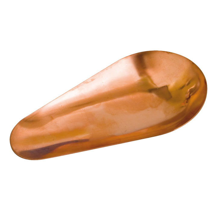Bol collecteur, tôle de cuivre, 160 x 90 x 40 mm