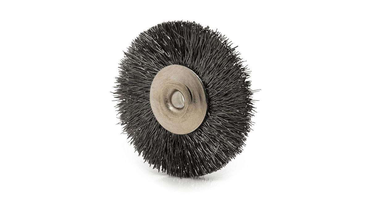 Brosse métallique, acier, Ø 19 mm, fil Ø 0,1 mm