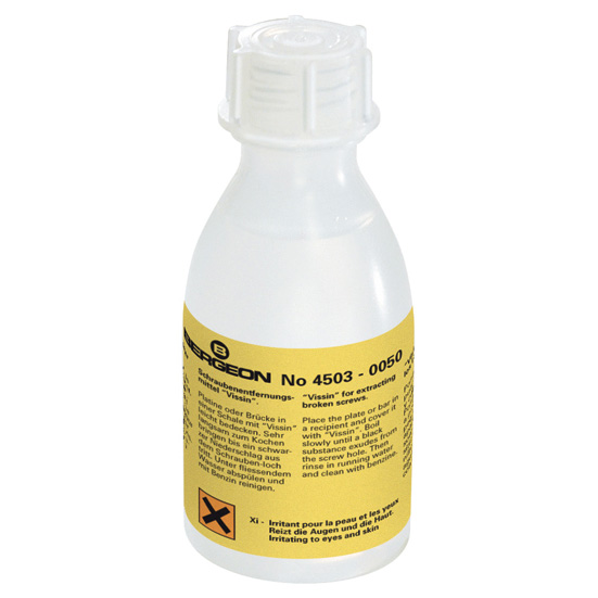 Bergeon 4503-0050 Vissin 50 ml, Solution pour enlever les vis cassées