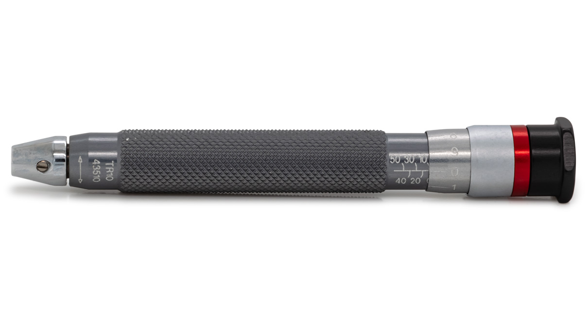 Tournevis Petitpierre TR-10, réglage 5 - 55 mNm, pour douilles de réduction