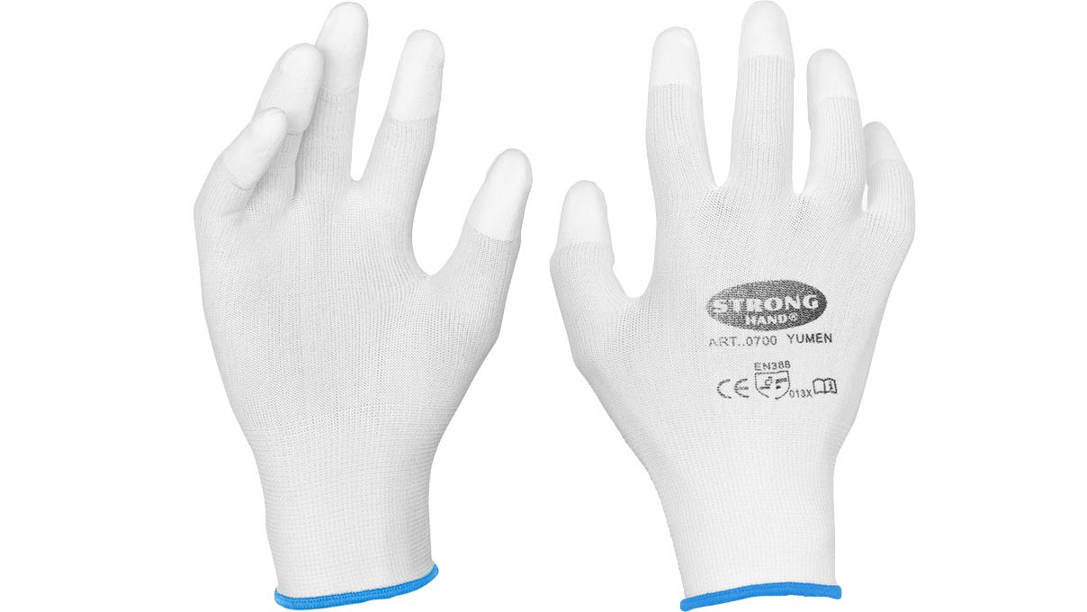 Gants de travail, bouts des doigts renforcés, 1 paire, taille 10