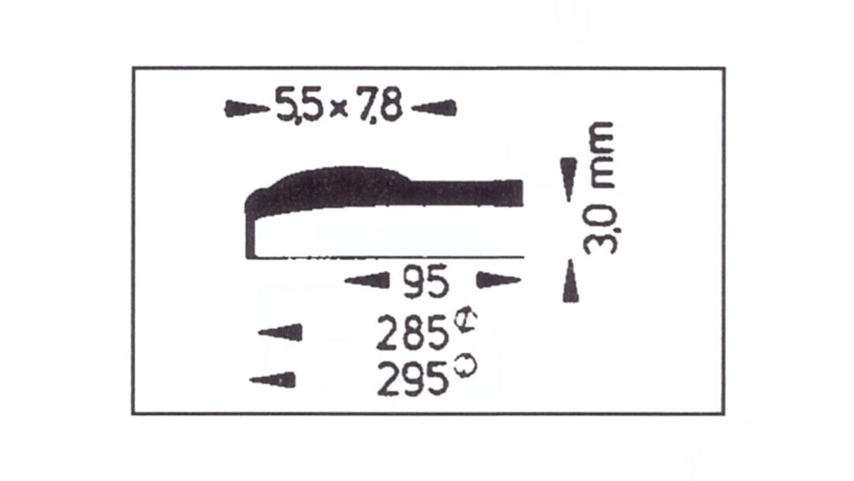Verre à renverser avec loupe Cyclop 117, réplique, en plastique, Ø 29,5/28,5 mm, H 3 mm